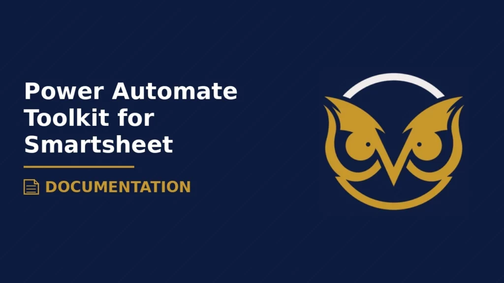 Power Automate Toolkit for Smartsheet
