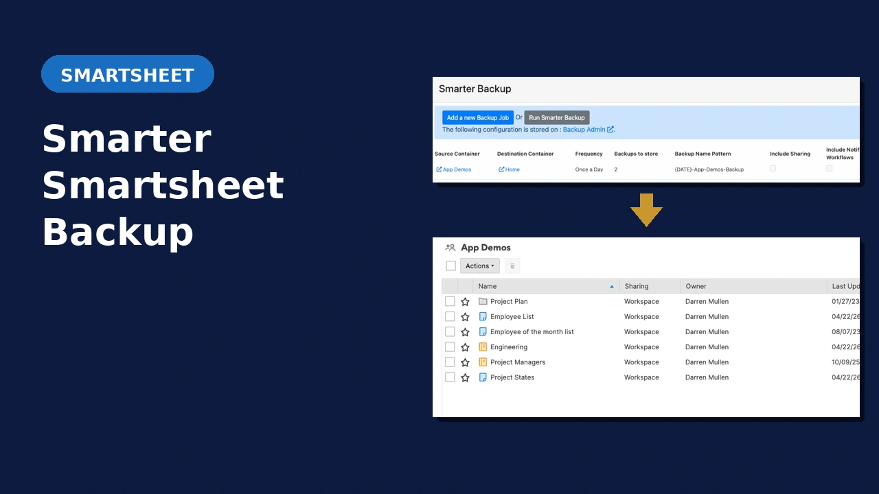 Smartsheet Backup Tool